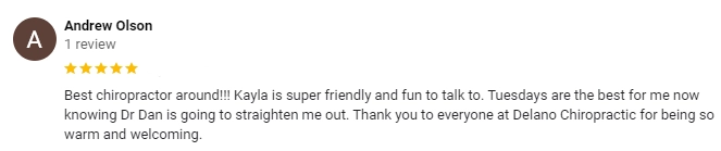 Chiropractic Delano MN Testimonial Andrew